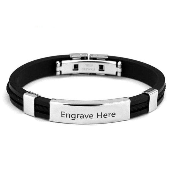Personalized Engraved Bracelet For Men