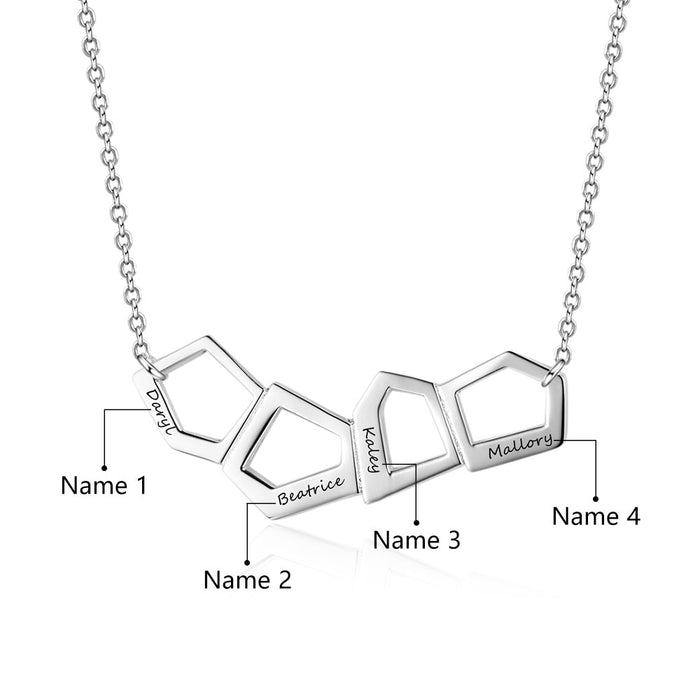 Best Friend Jewelry Geometry Shape Personalized
