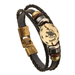 Zodiac Signs Black Gallstone Leather Bracelet - Florence Scovel - 3